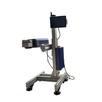 Automatischer Glasflaschen-CO2-Laser-Strechdrucker 30 W 40 W Hochgeschwindigkeits-CO2-Laser-Markierungsmaschine