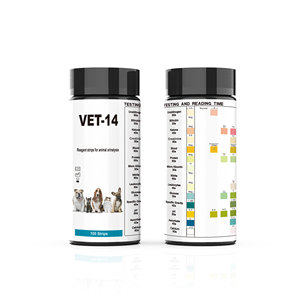 Bandelettes de test urinaire vétérinaire 14-en-1 personnalisées pour chats et chiens, pour la détection du pH, des leucocytes et des protéines sanguines, VET-14, vente en gros du fabricant - Product Image 2