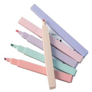 Nhà Máy Bán Buôn Tùy Chỉnh 6 Pcs Kinh Thánh Pastel Thẩm Mỹ Highlighter Bút Thiết Lập Không Độc Hại Không Có Chảy Máu Vuông Đánh Dấu Cho Kinh Thánh - Product Image 1
