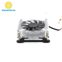 Ventilateur de refroidissement CPU personnalisé de haute qualité WellSunFan, dissipateur thermique haute performance, ventilateur à caloduc, contrôle PWM, silencieux 28dBA, 75W TPD pour ordinateur