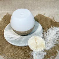 Diffuseur d'arômes 100 ml à brume froide, écologique, 7 lumières colorées, de table, avec diffuseur ultrasonique d'huiles essentielles