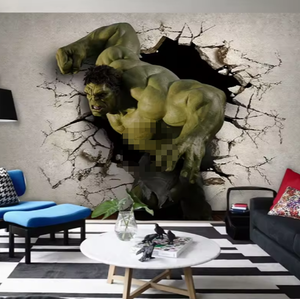 3D <span class=keywords><strong>Hulk</strong></span> superhéroe tema gimnasio mural niños habitación papel pintado impermeable - Product Image 4