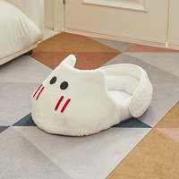 Cama para Gatos, Nido para Perros, Universal para las Cuatro Estaciones, Semi-Cerrado, Nido para Hámsteres y Conejos, Cálido para Invierno, Bolsa de Dormir para Gatos