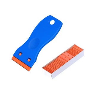 Herramienta multifuncional para limpieza de juntas, descontaminación de pisos, limpieza de azulejos de cerámica, vidrio y película para autos, con cuchilla pequeña y pegamento. - Product Image 3