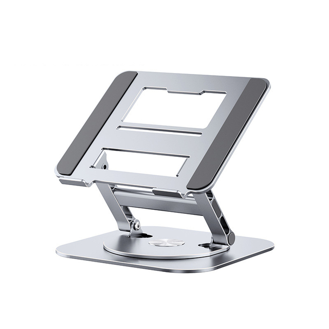 Aluminum Alloy Foldable 360 Degree Rotatable Adjustable Laptop Stand for Desk 14~17.3 Inch Inch Laptops