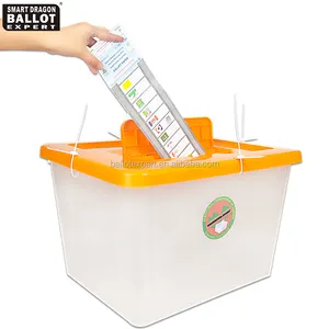 מותאם אישית לוגו הצבעה קופסא הנפקה כיסוי 40L פלסטיק קלפי