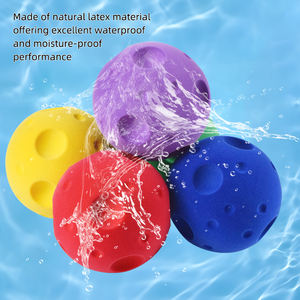 Bola de goma de gama alta de 9cm, juguete de látex suave para la Educación Infantil del bebé, juguetes de baño cognitivos con técnica de flocado - Product Image 3