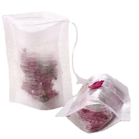 Bolsa de filtro de café desechable de diferentes tamaños, tela no tejida, bolsa de té con cadena, buena calidad, 100 paquetes