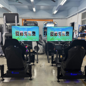 Cockpit de simulation de course Pengxing 4DOF avec plateforme de mouvement à cadre en aluminium et pavé tactile - Product Image 3