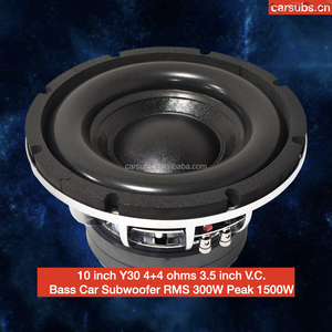 4 + 4 ohms 10 "xe bass loa siêu trầm RMS 300W nhiệm vụ nặng nề 12 inch đỉnh 1500W đỉnh SPL xe loa siêu trầm - Product Image 6
