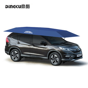 Dingku Automatic Car Canopy Navy Blue Fiberglass Rod Sunshade For SUV Summer Protection - Product Image 1