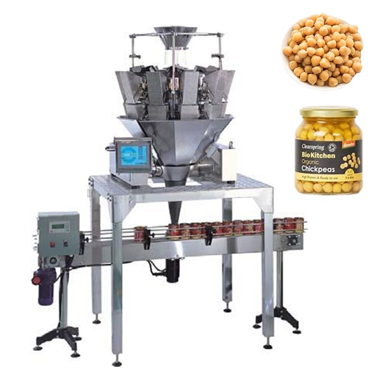 Automatic Bottle Filling Line Chickpeas Beans
