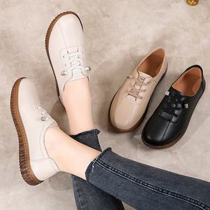 2025 vente chaude <span class=keywords><strong>blanc</strong></span> chaussures de travail décontracté chaussures pour femmes quotidien polyvalent mocassins mocassins chaussures plates avec semelle résistante à l'usure - Product Image 1