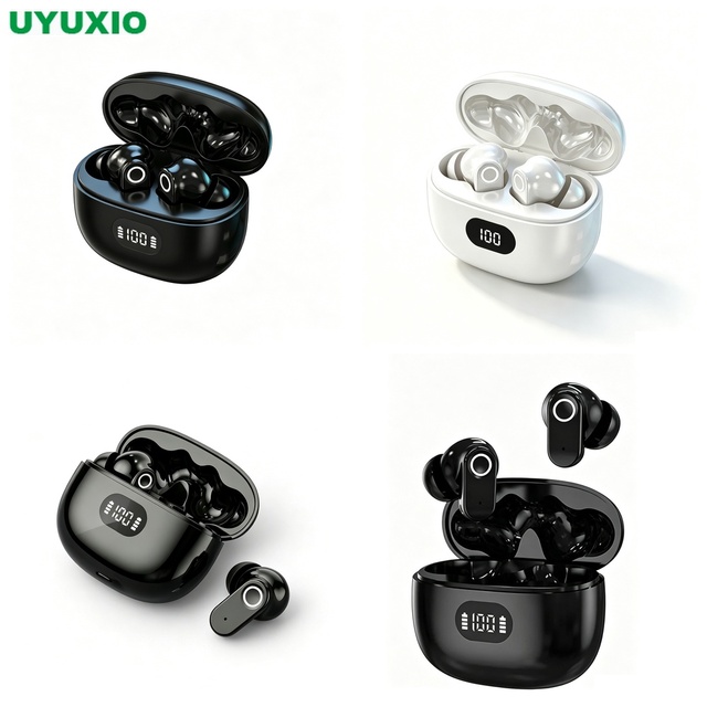 Wireless Earbuds Wireless Headset Music Headphones Clear Calls Deep Bass Low Latency Bluetooth 5.4 for Office Travel