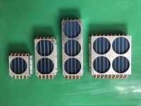 Tube de radiateur à eau en cuivre et aluminium, fin en aluminium, 120mm