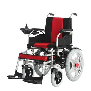 Silla de ruedas eléctrica plegable para personas con discapacidad, silla de ruedas automática, precio más bajo