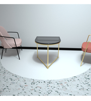 Usine Directement Petit Métal Verre Thé Table D'appoint Chevet Table Basse