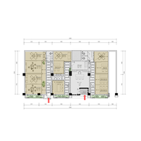 Diseño de Decoración Interior para Salón de Té y Sala de Estar con Diseño Gráfico Minimalista