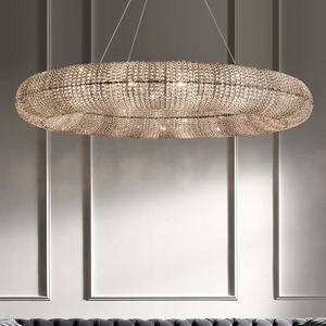 <span class=keywords><strong>Lustre</strong></span> LED rond en cristal élégant de style nordique, pour salon, salle à manger, chambre à coucher, décoration, <span class=keywords><strong>moins</strong></span> <span class=keywords><strong>cher</strong></span> - Product Image 2
