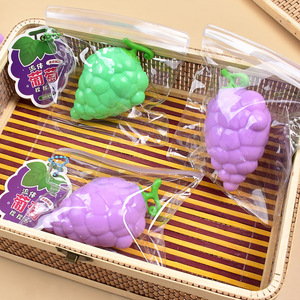 Stress Relief 10cm Fluid Sweat Grape TPR Squeeze Toy for Kids and Adults 5 to 7 Years New Creative Souvenir for Easy Mood - Product Image 4
