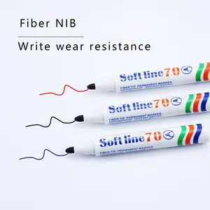 3 Colors Hot sale good quality non-washable custom logo permanent marker for office school and home use