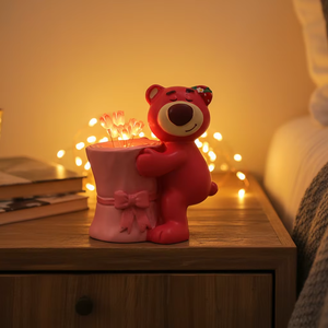 Lampu Malam Resin Lucu Desain Bunga Bercahaya Buatan Tangan Hadiah Dekorasi Kamar Tidur Meja Hari Valentine Thanksgiving Kerajinan Resin - Product Image 5