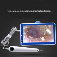 HD 720p Digital Microscope Medical Home Ear Nasal Cleaner ENT Otoscope Camera Visual Endoscope 7 Inch LCD