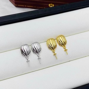 22352DIY Beads 9-15mm <b>Silver</b> Gold Empty Stand S925 DIY <b>Pearl</b> Accessories for <b>Earrings</b> 925 Sterling <b>Silver</b> 2022 New Collection - Product Image 3