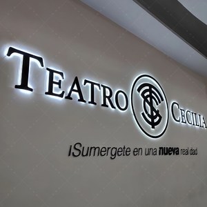 Chuyên nghiệp thép không gỉ LED Backlit chữ hộp Đèn cho văn phòng công ty xây dựng thương hiệu tường khu vực tiếp nhận dấu hiệu - Product Image 5