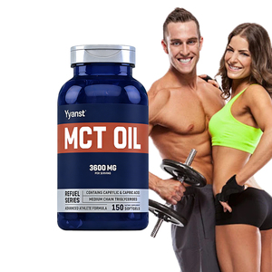 Cápsulas blandas de aceite MCT de marca privada de alta calidad, aptas para dieta cetogénica, promueven la energía y ayudan en el control de peso. - Product Image 1