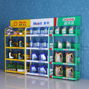 ארון תצוגה עומד לרצפה לחנות מוצרי רכב, לאחסון שמן מנוע, שמן גוף, פחיות שמן, מתלה מתכת, מדפי חלקי חילוף - Product Image 6