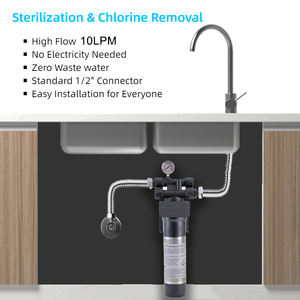 Sistema de Filtro de Agua Manual OEM de Alto Flujo de 10 LPM con Cambio Rápido KDF para Uso Comercial en Hoteles, Hogares, Vehículos Recreativos y Exteriores Debajo del Fregadero - Product Image 4