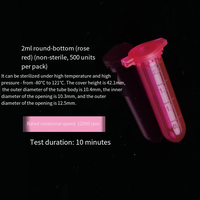 Tubes à centrifuger colorés, 1,5 ml, 2 ml, 5 ml, 10 ml, 15 ml, 50 ml, fond conique, polypropylène PP, avec bouchon pour laboratoire
