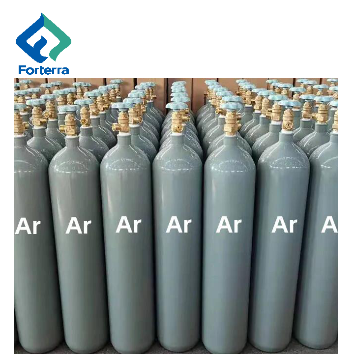 China Leverancier Lassen Argon Gas 40l 50l Hoge Zuiverheid 99.999% 99.9999% Vloeibare Argon Gas Cilinder