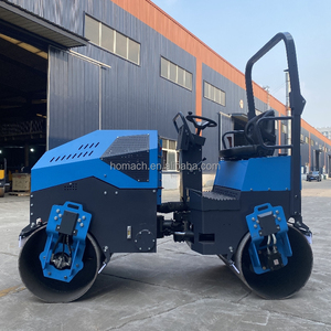 Rouleau compresseur vibrant HM3000 de 3 tonnes avec moteur Kubota, petit compacteur à double tambour à prix réduit en promotion - Product Image 5