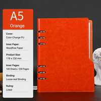 Cuaderno de Negocios Grande A5, Tapa Dura, con Páginas Rayadas y Portaplumas, para Minutas de Reuniones Detalladas y Notas de Proyectos