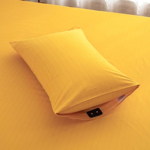 Funda de Almohada Rectangular Tejida de Algodón Orgánico 95% con Bordado de Plata 5% para un Sueño Profundo y Saludable en el Hogar - Product Image 5
