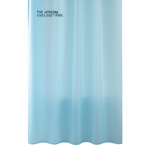 Cortina de Ducha de Doble Cara Modelo Celeste, 180 x 200 cm, Azul Claro, Impermeable, para Baño - Product Image 2