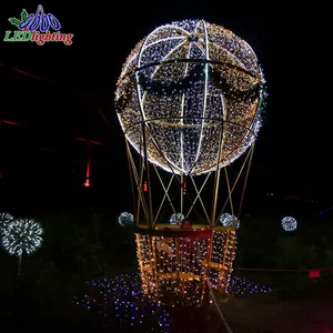 Décoration Extérieure Suspendue De Noël Offre Spéciale Led Motif Lumière montgolfière