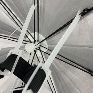 En gros impression personnalisée Portable extérieur résistant au soleil étanche à la pluie mains libres chapeau parapluie pour la pêche randonnée plage Camping - Product Image 5
