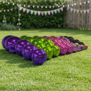 Boule métallique <span class=keywords><strong>gonflable</strong></span> boule miroir <span class=keywords><strong>gonflable</strong></span> décorative ballons métalliques grandes boules miroir gonflables géantes brillantes argentées - Product Image 1