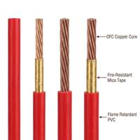 Kabel Listrik Tahan Api NH BV 450 750V Tembaga Padat Berisolasi PVC Tahan Nyala Api untuk Bangunan