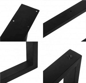 WEKIS New Modern Custom Square Metal Dining <b>Table</b> Legs for Outdoor Living Room Use DIY Steel Furniture - Product Image 3