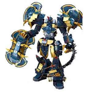 Sluban bloques de construcción plásticos Mech <span class=keywords><strong>Robot</strong></span> blindado hombre modelo juguete ladrillo transformar ensamblar personajes bloques de construcción - Product Image 5