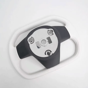 Prix usine Volant en cuir Tesla Volant hexagonal à fond plat Fit Tesla Modèle 3 Y de haute qualité - Product Image 6