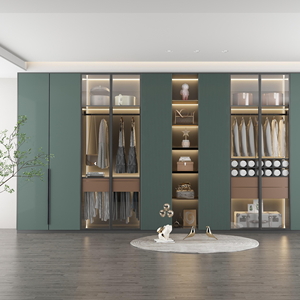 New <span class=keywords><strong>Morden</strong></span> đồ nội thất phòng ngủ tủ quần áo cửa xử lý màu Xám nhôm hồ sơ xử lý - Product Image 6