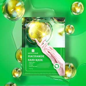 Oem masker tangan hidrasi Anti Penuaan, perawatan Spa intensif tangan kering meningkatkan tekstur kulit kecantikan Niacinamide sarung tangan - Product Image 1