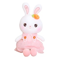 Peluche lapin mignon, jouet en peluche courte, coussin de lit pour enfants, cadeau d'anniversaire, rembourrage en coton lesté, 14+ 31cm-50cm