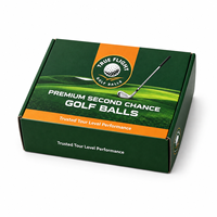 Caja de Embalaje de Cartón Corrugado para Pelotas de Golf con Impresión Personalizada, Caja para Envíos de Pelotas de Golf, Regalos Deportivos y Comercio Electrónico