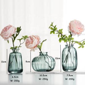 3 उच्च गुणवत्ता वाले उत्तम बड vase मिनी आधुनिक विवाह ग्लास वेस मिनी आधुनिक विवाह ग्लास वेस सेंटरपीस के लिए रंगीन टेबल सजावट - Product Image 4